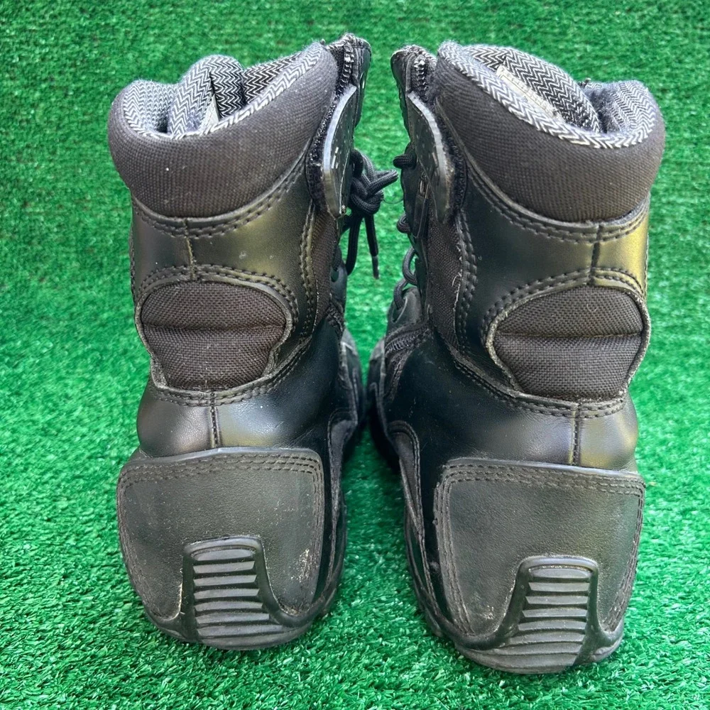 Tactical Research TR960 Khyber Black Leather Waterproof Side Zip Boots Mens 8R